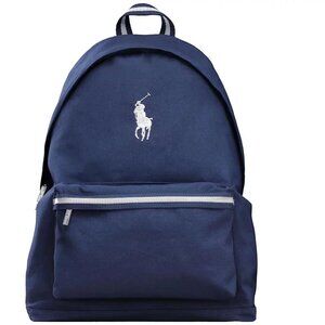 Polo Ralph Lauren Backpack  Navy Blue White Signature Pony Logo New